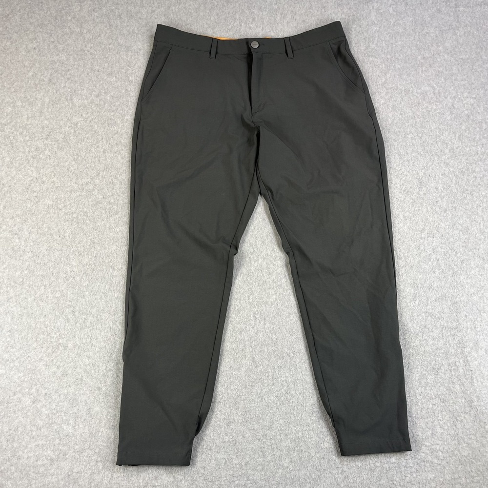 Macade Golf Jogger Mens 36 Short Gray Slim Fit Taper Ankle Zip Performance Pants